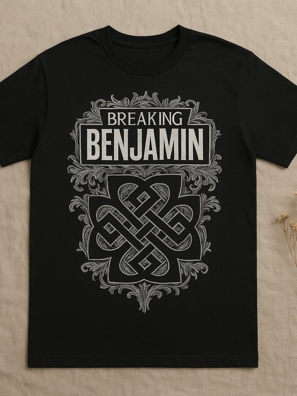 Breaking Benjamin Graphic Tee | Gothic Celtic Knot Rock Band T-Shirt
